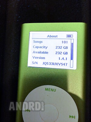 256GB MINT A+ Taptic Modded iPod Mini 2nd Gen A1051 - Made To