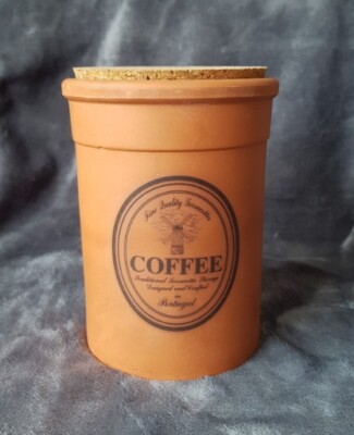 Terrakotta Kaffeedose Rustikal Landhaus Landhausstil Aufbewahrung Kanne H6''xB4,5''