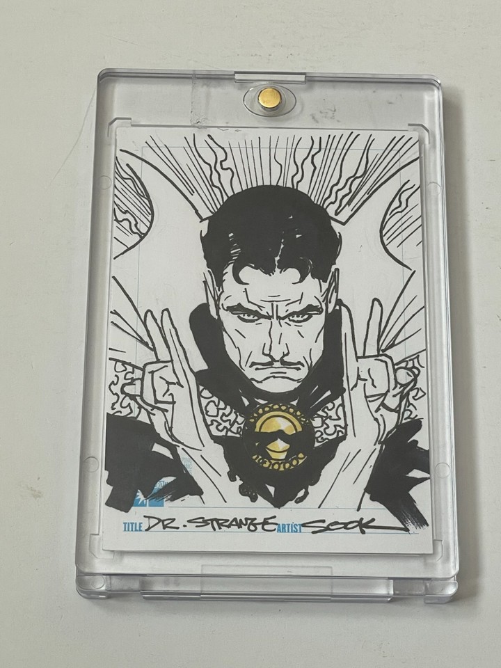 2022 Marvel DR Doctor STRANGE Trading Card ORIGINAL ART Pencil & Inked RYAN SOOK Comic Art