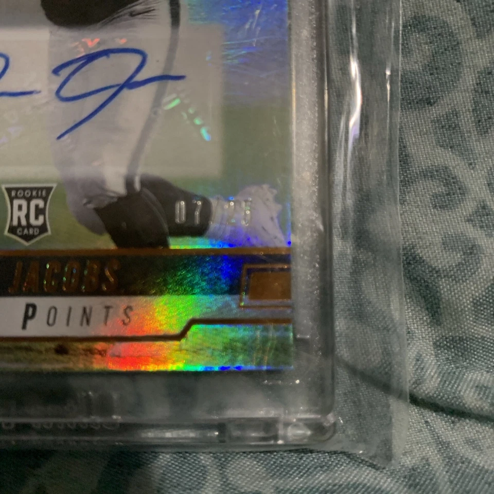 Josh Jacobs 2019 Panini Prestige Autograph Rookie #240 Oakland Raiders RC 7/25  - Image 2 of 4