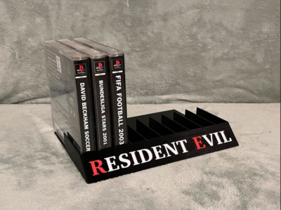Resident Evil - PS1 - PSX - Vitrinenschuber - Spieleständer
