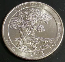 2013-D Great Basin National Park Quarter AU / MS