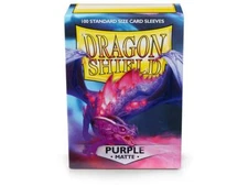 Dragon Shields: (100 Sleeves) Matte Purple by Arcane Tinman ATM11009 Standard