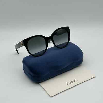 NEW GUCCI GG0035SN 001 Black/Grey Authentic Women Sunglasses  display picture 3