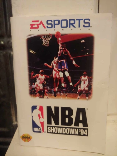 Vintage NBA Showdown 94 Basketball SEGA Genesis Instruction Manual Booklet *ONLY