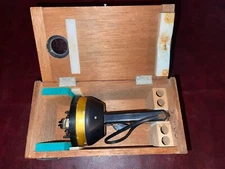 Weems Plath Hand Bearing Compass Wood Case Light View Maritime/Nautical Vintage