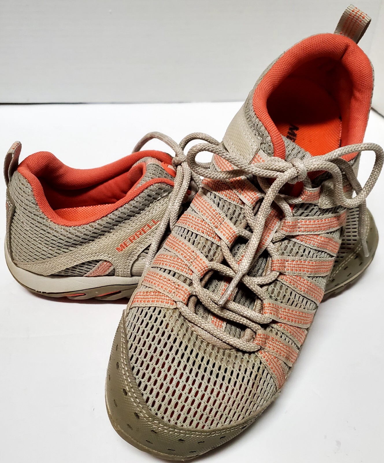 Sneakers Merrell 6 USA argento fodera corallo scarpe da corsa grigio corallo scarpe