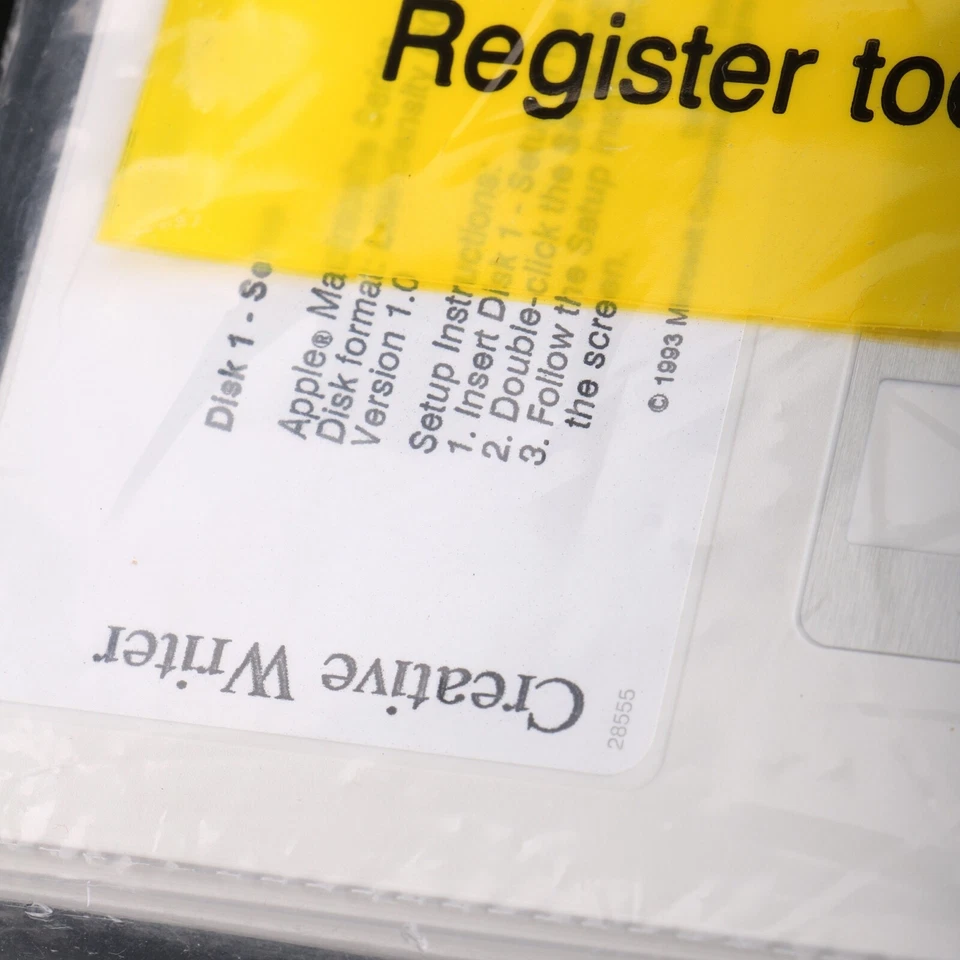 Microsoft Creative Writer For Apple Mac 5 Disk Set 3.5 HD Floppy Disk SEALED - Image 4 of 4