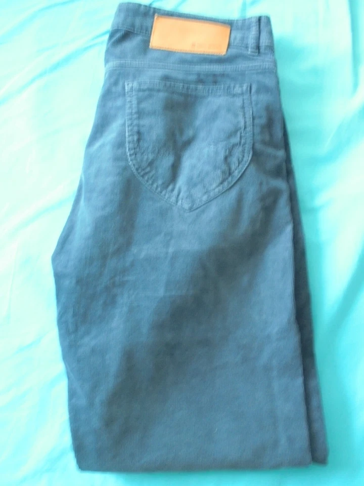 SERGE BLANCO Pantalon VELOURS 650 Marine 35 mais 48 Fr - Photo 2/4