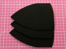 3 x Hook and loop pads for detail sanders, self adhesive, WITHOUT foam backing