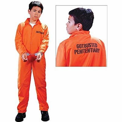 Fun World Child Got Busted Prisoner Costume - Medium (8-10)