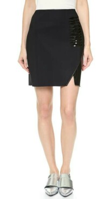 DION LEE PVC Trimmed 3D Filter Skirt UK10 Australia