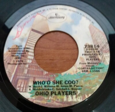 Vintage Ohio Players Who'd She Coo? b/w Bi-Centennial 45-rpm Record VG Vinyl 7''