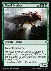 Plated Crusher - Foil x1 - Battle for Zendikar - NM-Mint, English - Battle for Z