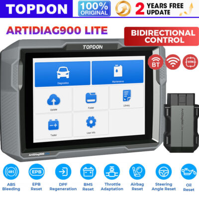 TOPDON AD900 Lite Full System Bidirectional Car Diagnostic Tool OBD2 Scanner US