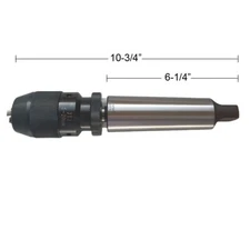 MT5 Keyless  3/16"- 3/4" Drill Chuck Self Tighten With MT5 Shank