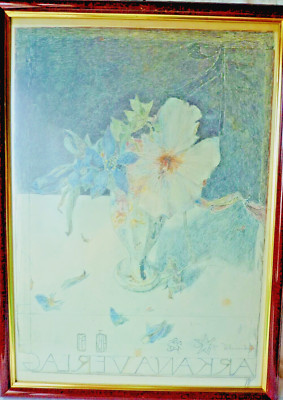 Picture Arkana Publisher Wooden Frame 63 x 46