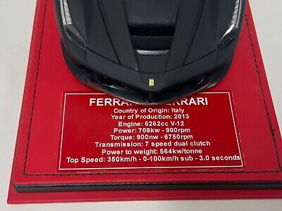 1/18 Hot Wheels Ferrari LaFerrari in Matte Black with custom 1/18 Hot Wheels Ferrari LaFerrari in Matte Black with custom