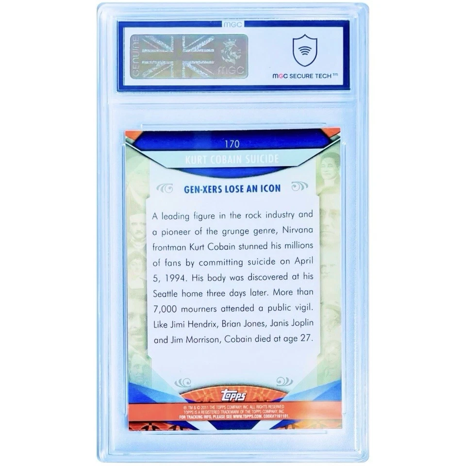 Kurt Cobain Nirvana MGC 9 Not PSA 9 2011 Topps American Pie #170 Trading Card 💎 - Image 2 of 4