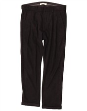 Pierre Balmain Mens Straight Suit Trousers W32 L27 Black Classic QM19