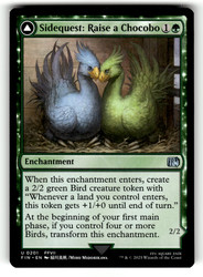 Sidequest: Raise a Chocobo // Black Chocobo #201 MTG Final Fantasy Uncommon