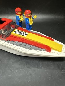 LEGO City 4643 Power Boat Transporter Speed Boat Only With Minifigures Read