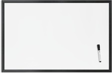 U Brands Magnetic Dry-Erase Board 36 X 24 Inches Black Wood Frame 311U00-01