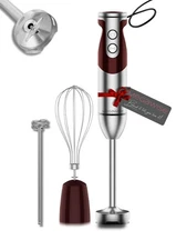 3- in-1 Immersion Hand blender, Powerful MOTOR & Stainless Steel Stick Blende...