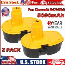 2x 18V XRP 5.0Ah Battery For Dewalt DC9096 DC9096-2 DC9098 DW9096 DW9095 DC9099