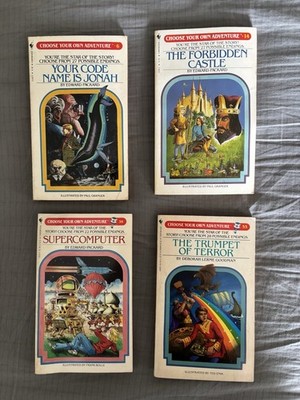 Lot Of 4 Choose Your Own Adventure Books - #6, #14, #39 & #55