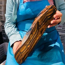 14.05LB Rare Natural Beautiful Yellow Tiger Crystal Mineral Specimen Heals 1266