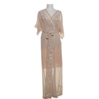 Cream, Maxikleid, Größe: 40, Krate dress, Beige/Weiß, Polyester, Damen #dJl