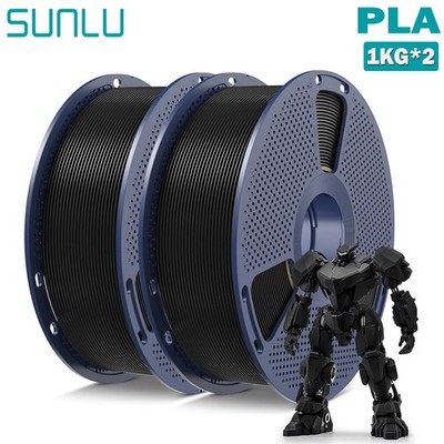 SUNLU PLA 2x1KG 3D Drucker Filament 1.75mm PLA 2KG +/-0.02mm Mehrfarbig No Knot