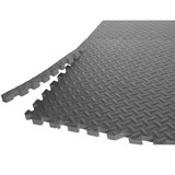 6 Piece Foam Puzzle Mat Gray 74x50x34 Inch