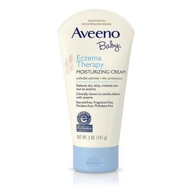 Aveeno Baby Eczema Therapy Moisturizing Cream Natural Colloidal Oatmeal 5 Ounce