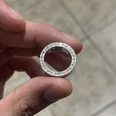 CHROME HEARTS リング 2002 925 シルバー Chrome Hearts Forever Ring 925 Sterling Silver 2002 Engraved Band