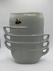 Vintage Red Wing Pottery Vase 1359 Art Deco 7.5" Light Blue Stacked Teacup