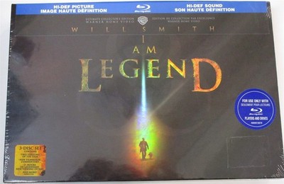 BLU-RAY I Am Legend 2008 3 Disc Set Ultimate Edition English French NEW SEALED