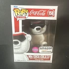 Funko Pop! AD Icons Coca Cola 90s Polar Bear Flocked #158 Amazon Exclusive