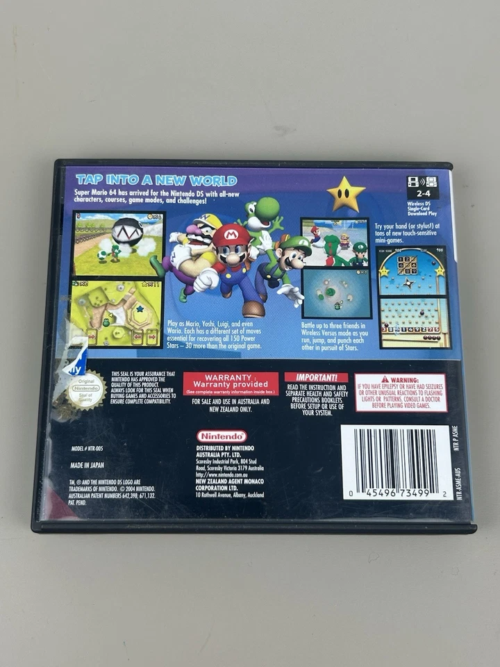 Super Mario 64 DS (Nintendo DS, 2004) Game Complete With Manual PAL - Image 2 of 4