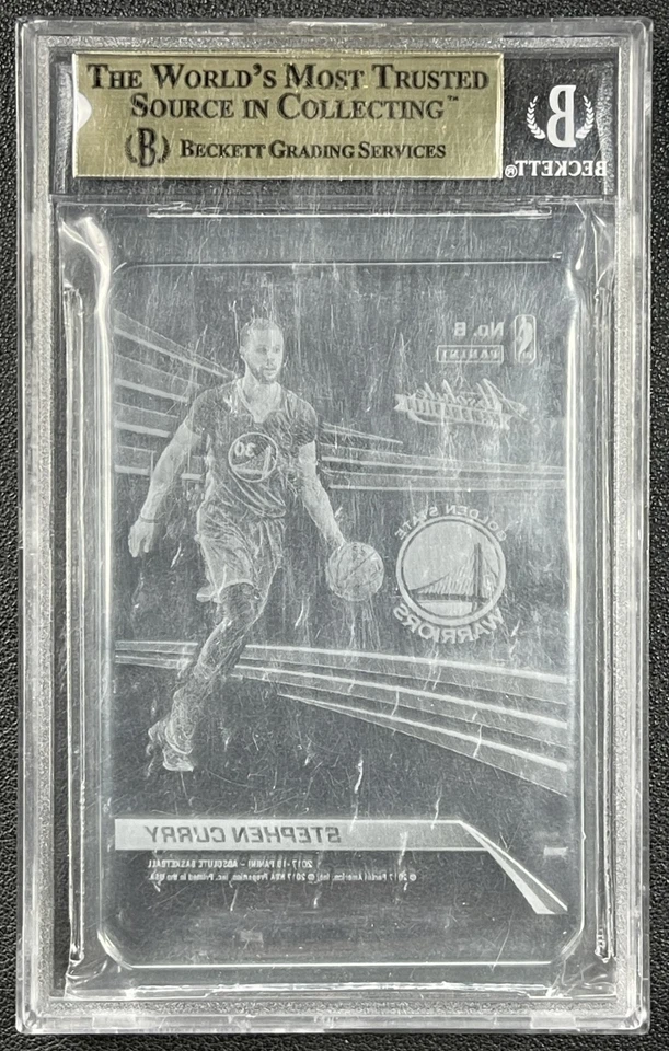 STEPHEN CURRY BGS 10 PRISTINE 2017-18 PANINI ABSOLUTE #6 GLASS WARRIORS SP - Image 2 of 2
