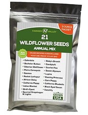 Annual Wildflower Seeds Mix to Attract Pollinators, Butterflies, and Birds 3 oz 162.13 per gallon