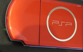 Crimson Red PSP 3000 NEW LCD Chrg/data HQ battery, 64gb SANDISK w/ARK-4