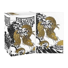Dragon Shield STD Dual Matte Art Sleeves - Great Wave Gold Exclusive 3000pcs 