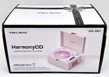 TANLANIN CD-001 HarmonyCD Bluetooth CD Player w/ Speakers Desktop Wireless -Blue