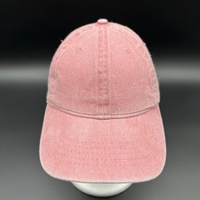 Pink Blank Unstructured Dad Hat Adjustable Strapback Cap
