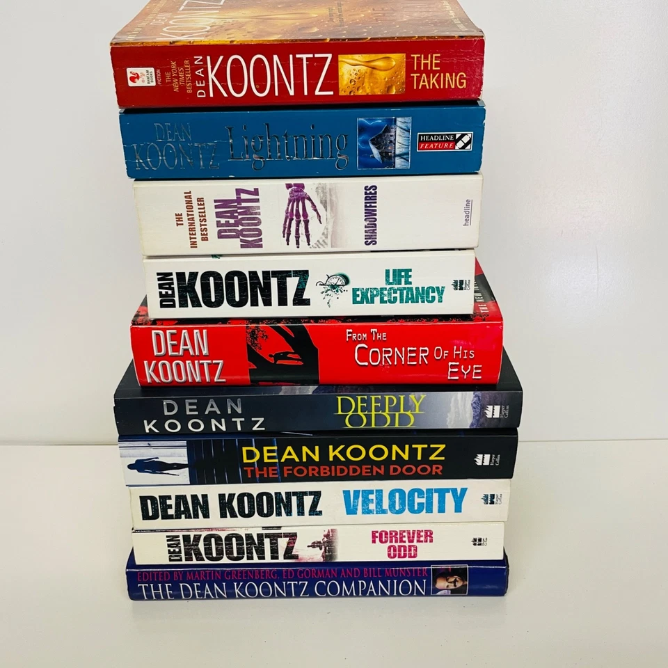 Dean Koontz Book Lot 10 Thriller Horror Suspense Novels Hardback Paperback Mix - image 3 of 4
