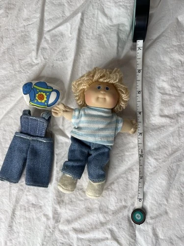 Vintage 1984 Cabbage Patch Kids CPK Playmates Blonde Boy Gardener With Overalls