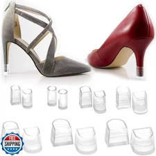 Heel Hunks Clear H1-XS Heel Caps 8-9 mm | Heel Protectors Replacement Tip Cap