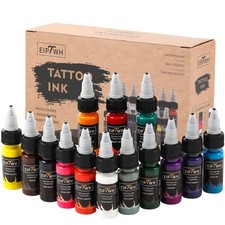 14 Colors Tattoo Ink Set,15ml 1/2oz Tattoo Ink Colors Set for Outlining Shadi...